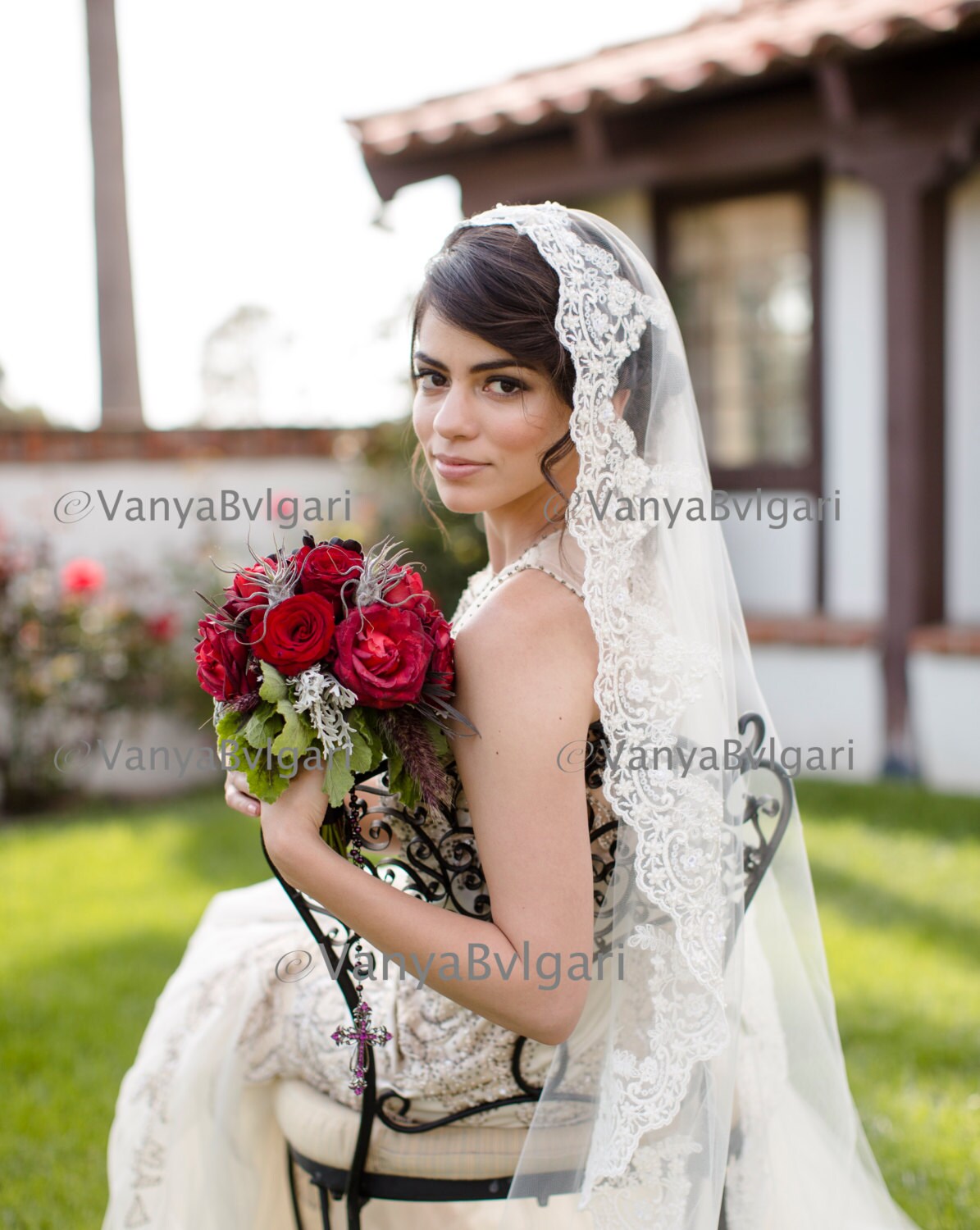 Lace Veil Mantilla With Classic Spanish Look With Beaded Lace - Etsy  Singapore