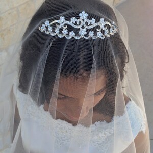 Wedding tiara, bridal tiara, quinceanera head piece,  rhinestone crown for any occasion