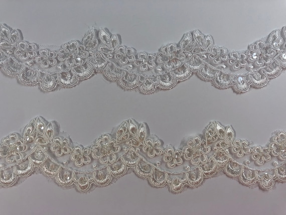 Velo Da Sposa Con Perline: Tulle Avorio, Due Strati, Perle E Paillettes - Italia - Foto 9