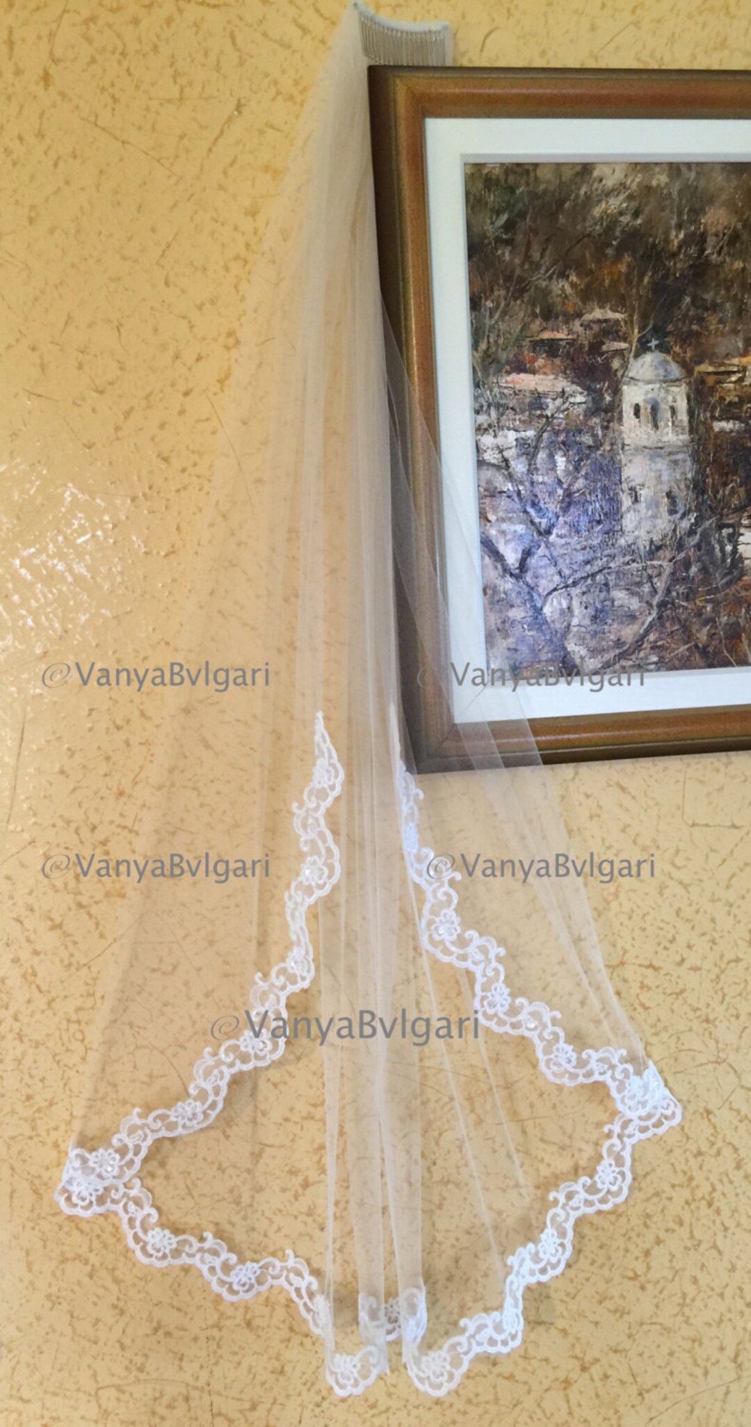 Single fingertip veil main image 0