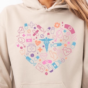 Nurse Doctor Sweatshirt, Doctor Hoodie, Medical Sweater, Medical Assistant Hoodie, Cute Nurse Sweatshirt, Nurse Gift, Gift for Doctors