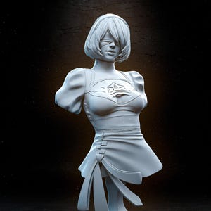 2B | NiER: Automata 3D Printed Sculpture
