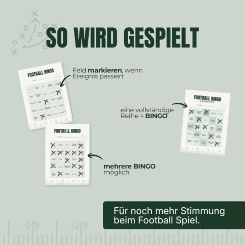 FOOTBALL BINGO – the Perfect Game for Every Football Game - Etsy Canada