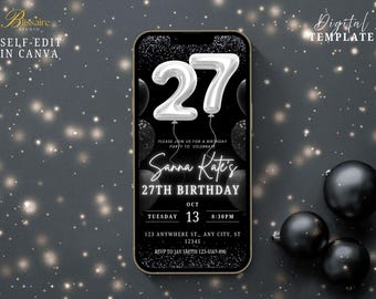 27 dresses birthday invitation Invitation to 27 Dresses 27th birthday party