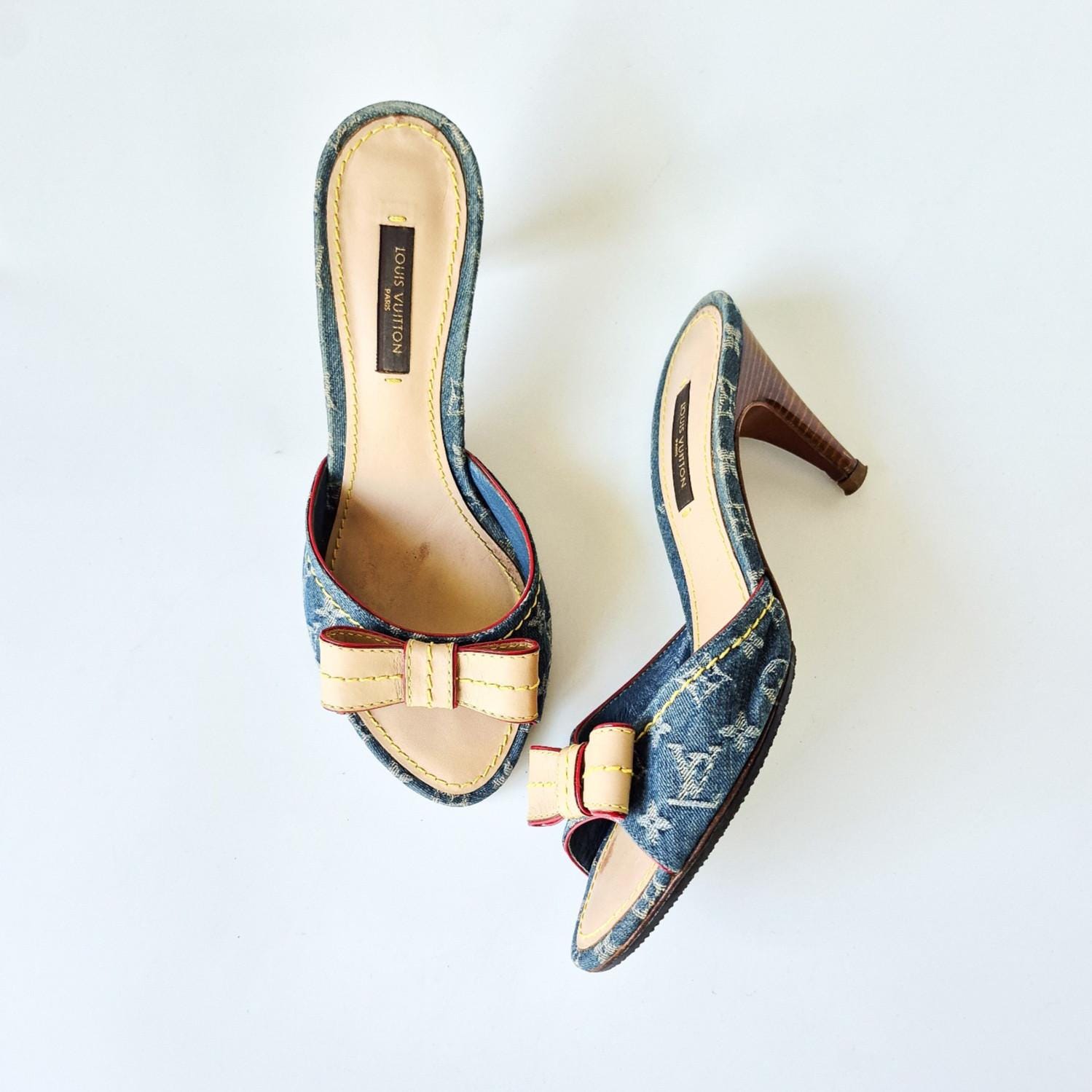 Vintage Louis Vuitton Sandals - Etsy Canada