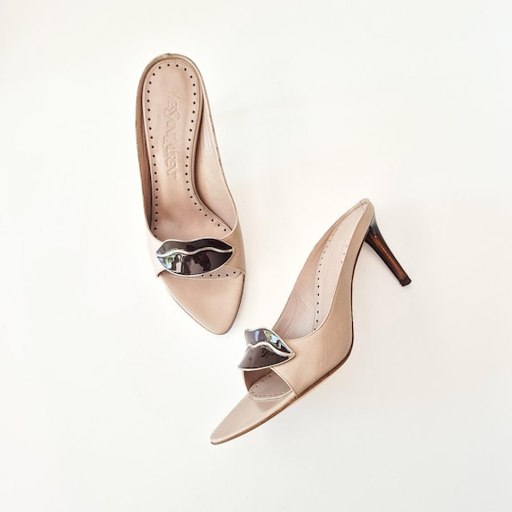 Vintage YSL Dali Lips Mule Heels, by Tom Ford SS 2003 (36 / 6)