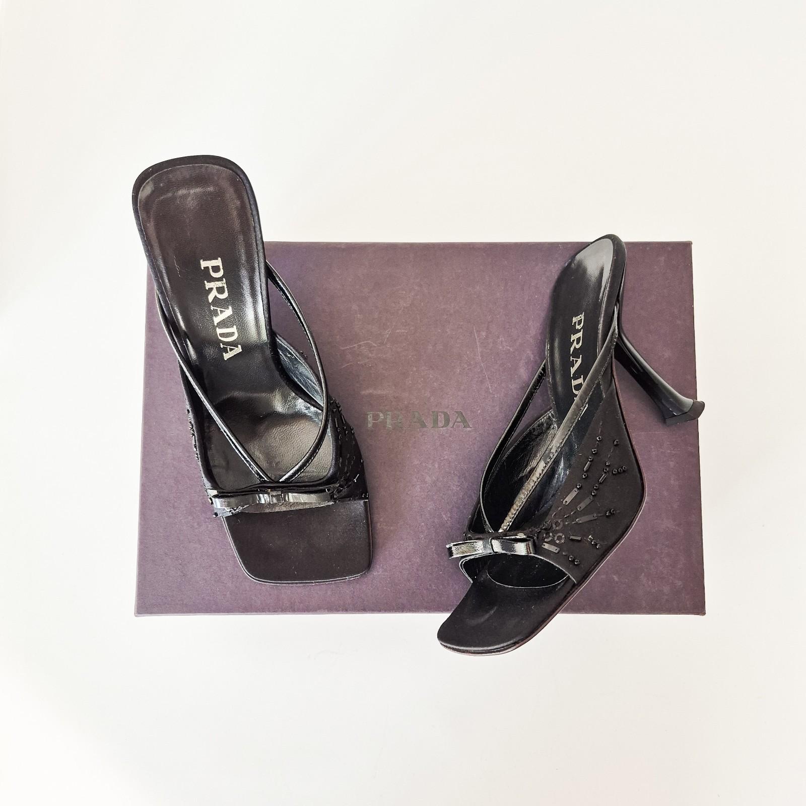 Prada Vintage Mules - Etsy