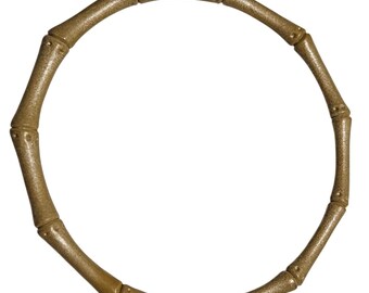 Vintage Bamboo Style Bangle Bracelet Minimalist Boho Chic Fashion Jewelry Women