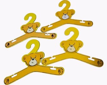Vintage Build a Bear Yellow Blue Hangers Teddy Clothes Accessories Lot of 4