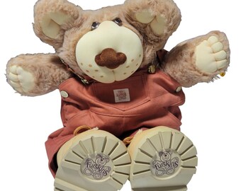 Vintage 80s Furskin Dudley Bear 22 Inch Plush Xavier Roberts