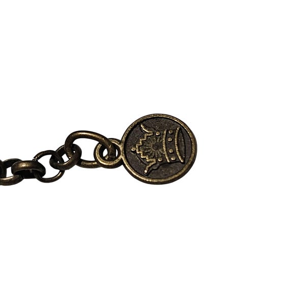 Handwoven Adjustable Bracelet Brown Macrame Blue … - image 5