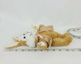 Vintage 1999 Easter Bunny Chrisha Playful Plush Jointed Legs