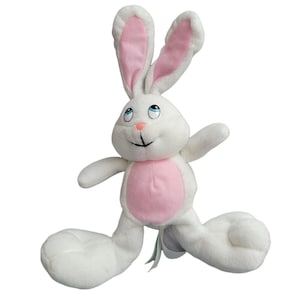 Vintage 90s Easter Bunny 10 in Plush Rabbit Spring Stuffed Animal Trendmasters