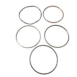 Vintage Metal Bangle Bracelets Mixed Colors Styles Set Of 5 Retro Fashion Women