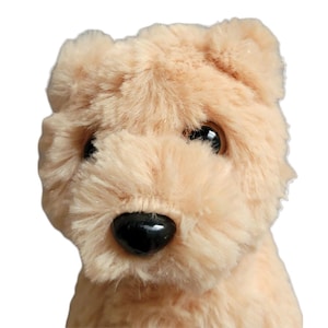 Vintage City Pals Cititoy Terrier Welpe Hund 7 Zoll Plüsch Braun Stofftier