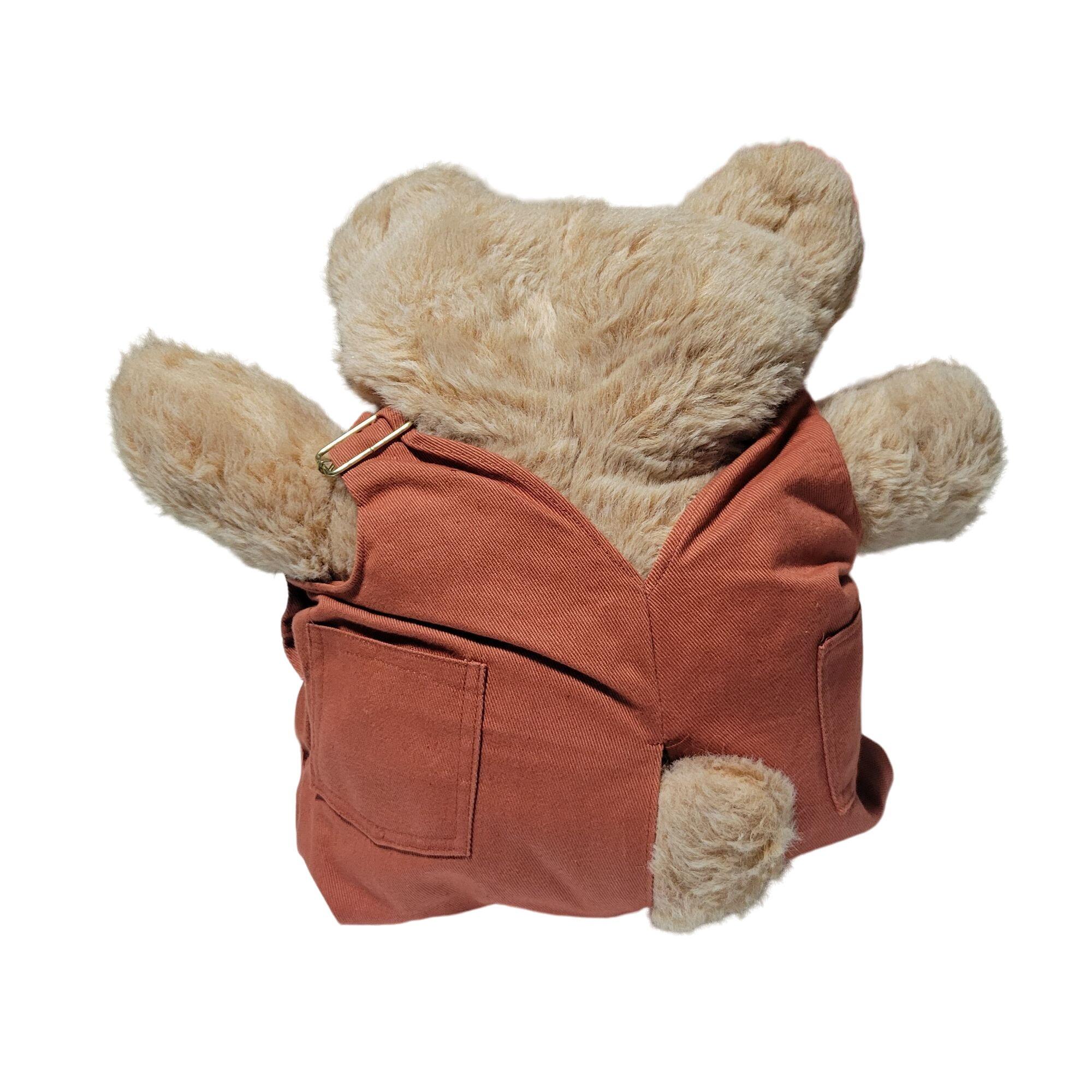 Vintage 80s Furskin Dudley Bear 22 Inch Plush Xavier Roberts