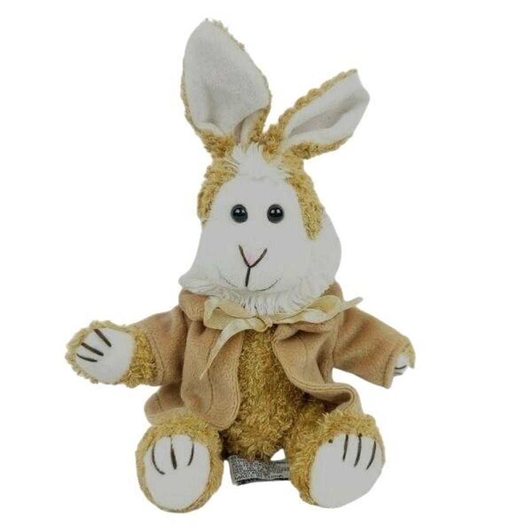 Vintage 1999 Easter Bunny Chrisha Playful Plush Jointed Legs