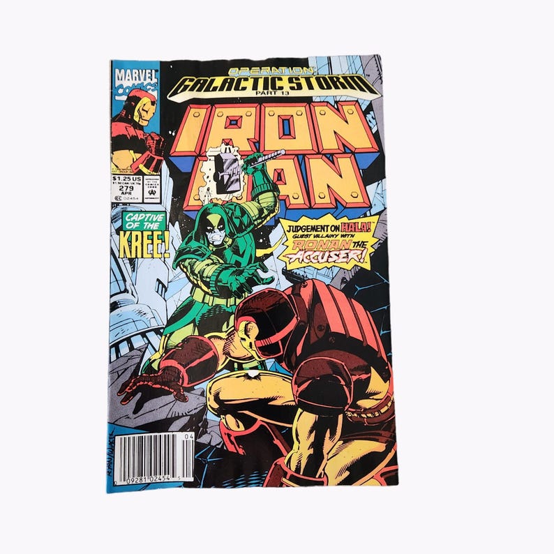Marvel Iron Man #279 1992 Comic Book Collector Bagged Boarded image 1