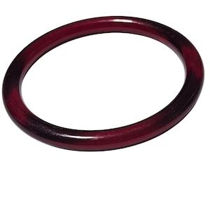 Vintage Maroon Red Bakelite Bangle Bracelet Retro 1903s Art Deco Fashion Jewelry