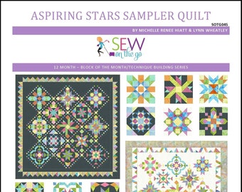 Aspiring Stars Sampler Quilt - Technique Building Series