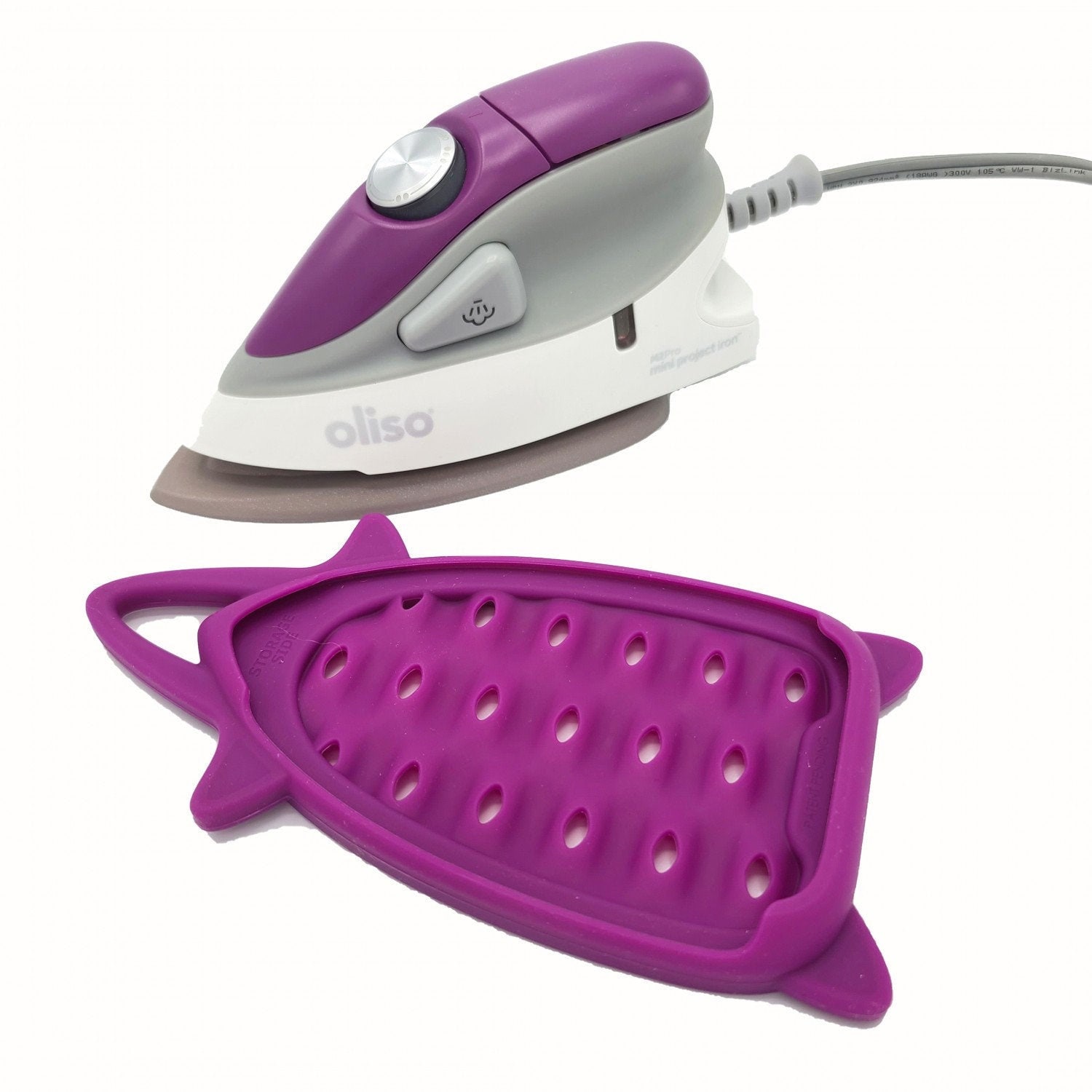 OLISO MINI IRON WITH TRIVET CORAL – Calico Gals