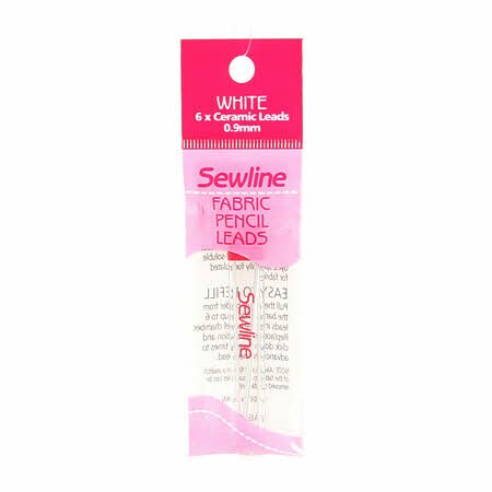 Sewline WHITE Fabric Pencil 0.9mm Ceramic Lead Non-permanent Water Soluble  Mechanical Fabric Pencil FAB50037 