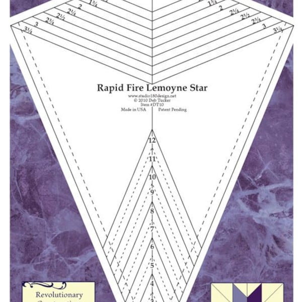 Studio 180 Design's Rapid Fire Lemoyne Star Ruler