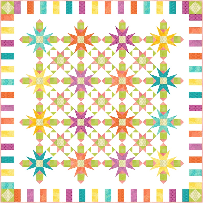 Bloom Quilt Pattern Etsy
