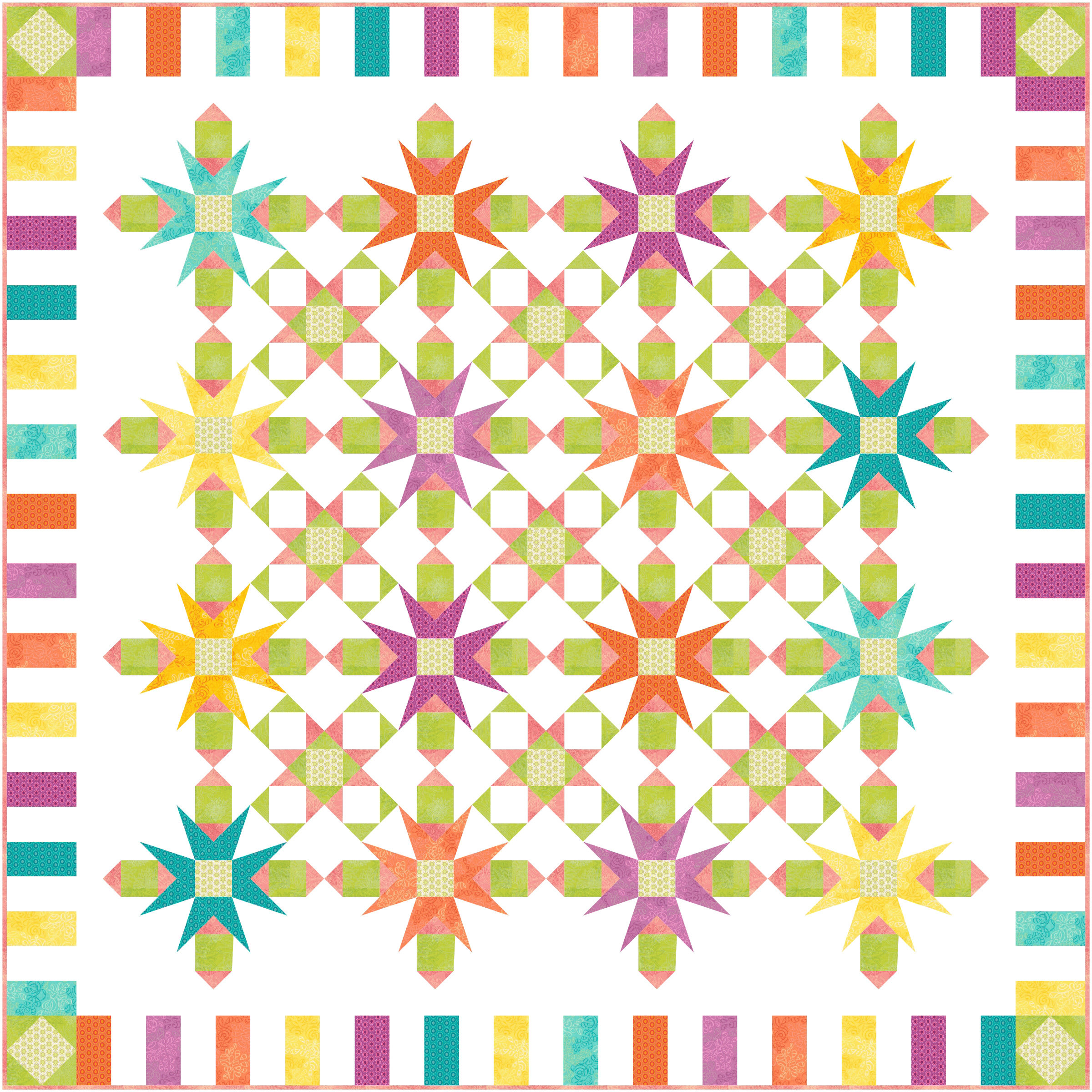 Bloom Quilt Pattern Etsy