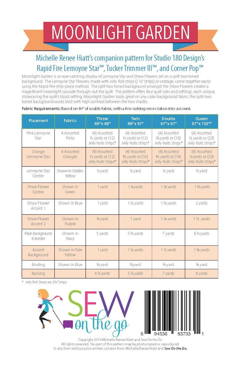 Moonlight Garden Quilt Pattern image 6