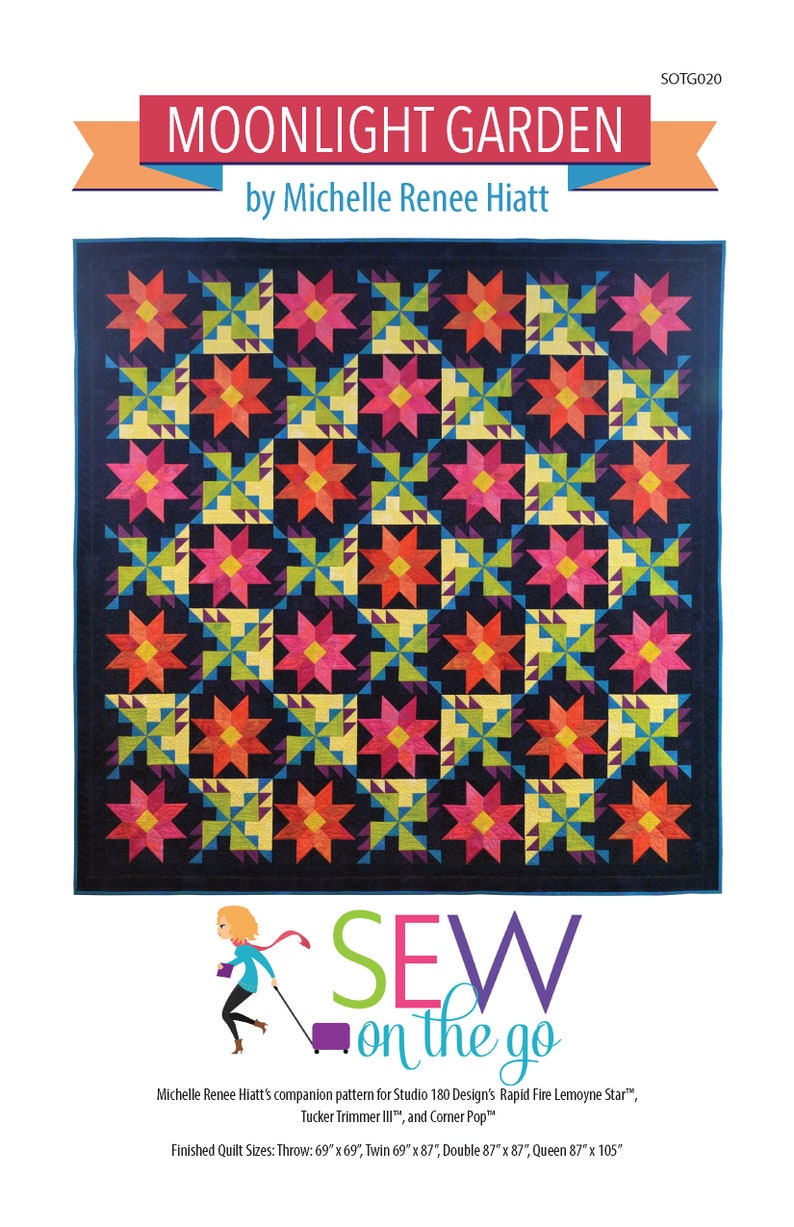 Moonlight Garden Quilt Pattern Etsy