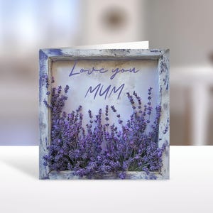 Cartão de felicitações para o Dia das Mães para impressão com envelope, cartão de design floral exclusivo para download instantâneo