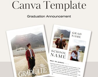 Schulabschluss-Ankündigungs-Vorlage