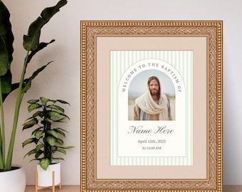 Vintage inspirierte HLT Taufe Willkommensschild