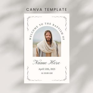 Baptism Program Canva Template