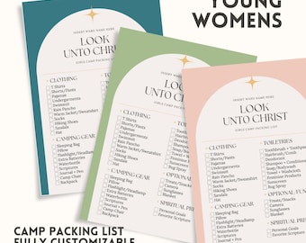 Packliste für Mädchen: Blicke auf Christus 2025