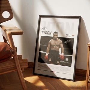 Mike Tyson, Mike Tyson Print, Mike Tyson Poster, Iron Mike Tyson, Digital Print, Mike Tyson Wall Art, Boxing Poster, Sports Poster