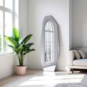 Modern Full Length Floor Mirror | Grand Body Mirror for Any Space | Aesthetic Statement Piece | Handmade Hallway Mirror