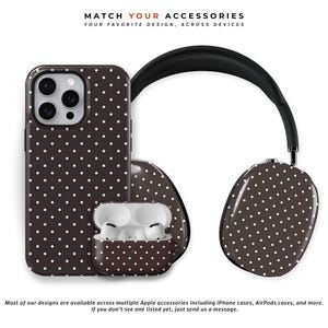 Dark Chocolate Brown Polka Dots Phone Case for iPhone 16e 15 14 13 12 Pro Max, Samsung Galaxy S24 S23, Google Pixel – Custom Case | PCM-PD19 image 8