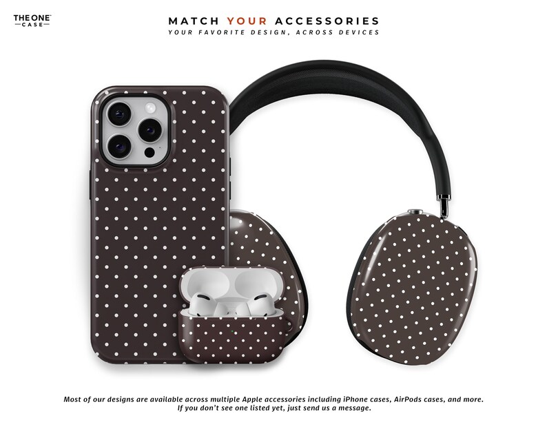 Dark Chocolate Brown Polka Dots Phone Case for iPhone 16e 15 14 13 12 Pro Max, Samsung Galaxy S24 S23, Google Pixel – Custom Case | PCM-PD19 image 8