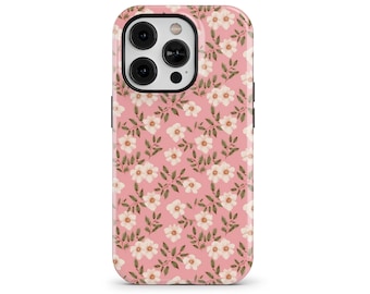 Georgia State Flower Cherokee Rose Phone Case for iPhone 16 15 14 13 Pro Max, Samsung Galaxy, Google Pixel - Flower Market Print | USE-FL10