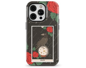 Death Tarot Card Phone Case for iPhone 16 15 14 13 12 11 Pro Max, Samsung Galaxy S24 S23 S22, Google Pixel 9 – Tarot Deck Case | TMC-TAR10