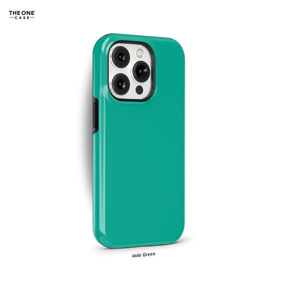 Jade Green Phone Case for iPhone 16e 15 14 13 12 11 Pro Max