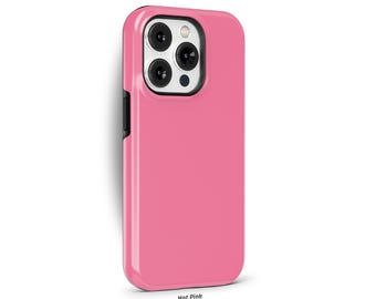 Hot Pink Phone Case for iPhone 17 16 15 14 13 12 Pro Max, Samsung Galaxy S26 S25, Google Pixel 10 9 | SCG-SC17
