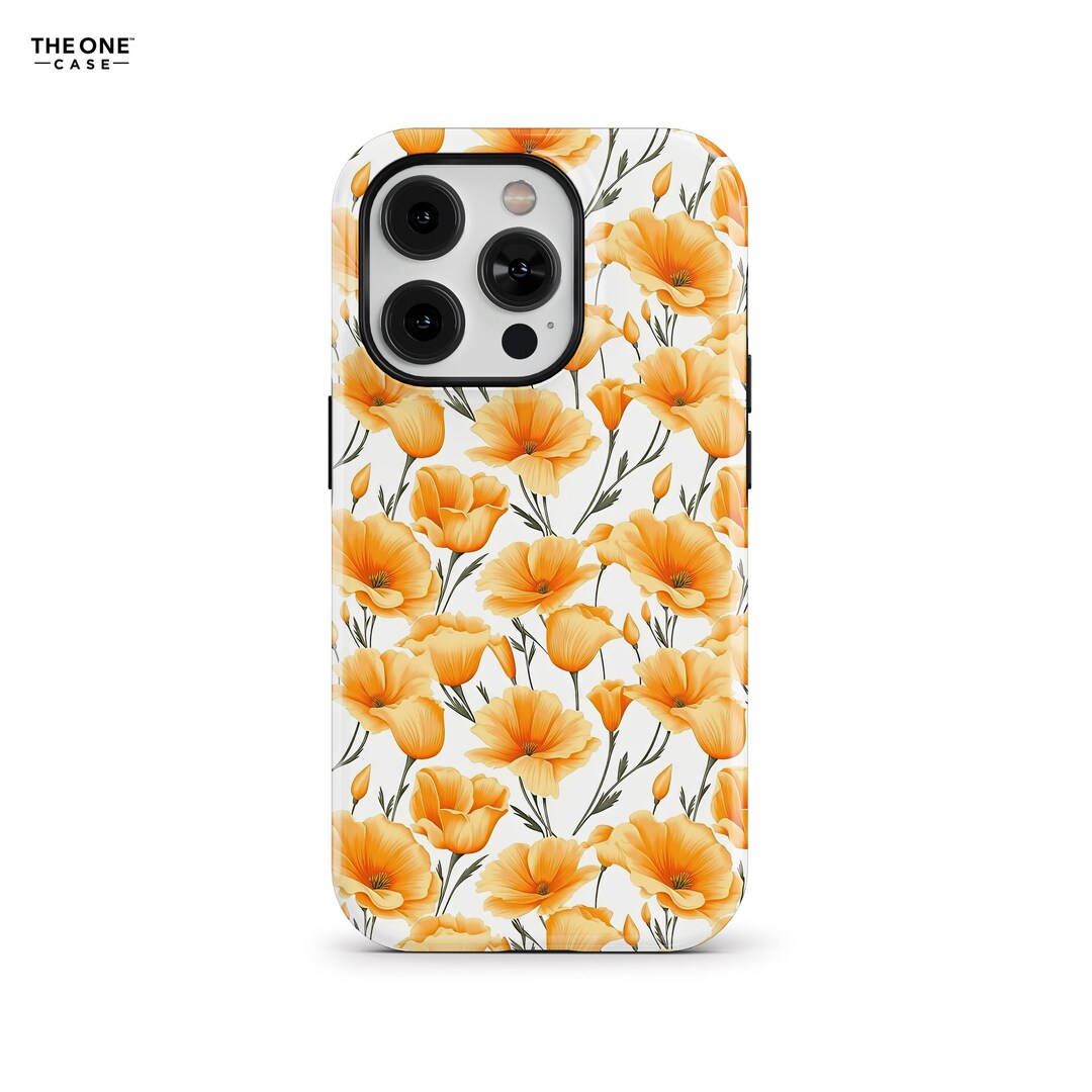 California State Flower California Poppy Phone Case for iPhone 16 15 14 ...