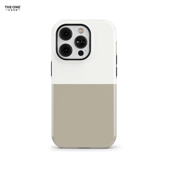 Earthy Neutral Phone Case for iPhone 17 16e 15 14 13 12 11 Pro, Samsung Galaxy S25 S21 Plus, Google Pixel 10 9 8– Dual Color Case | SCG-DC38