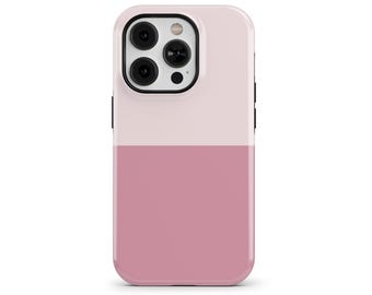 Blush Petal Pink Phone Case for iPhone 17 16e 15 14 13 12 11 Pro, Samsung Galaxy S25 S21 Plus, Google Pixel 10 9– Dual Color Case | SCG-DC29