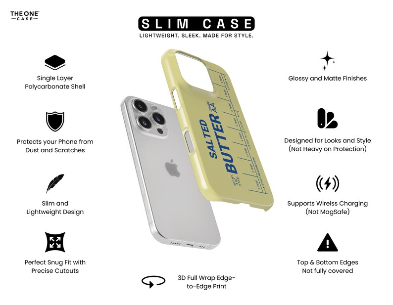 Salted Butter Phone Case - Funny Foodie Cover for iPhone 17 16e 15 14 13 11 Pro Max, Samsung Galaxy, Google Pixel 10 9 8, MagSafe | FUN-FD01 immagine 9