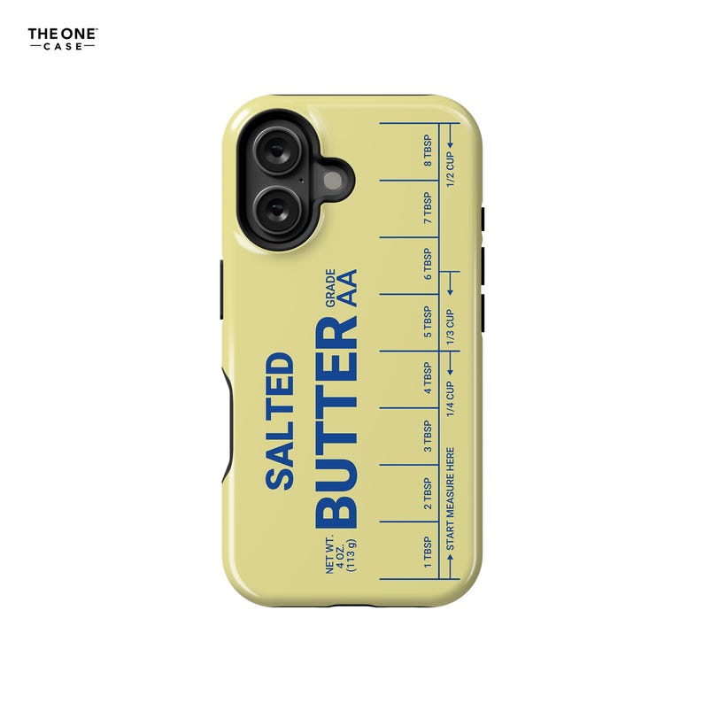 Salted Butter Phone Case - Funny Foodie Cover for iPhone 17 16e 15 14 13 11 Pro Max, Samsung Galaxy, Google Pixel 10 9 8, MagSafe | FUN-FD01 immagine 4