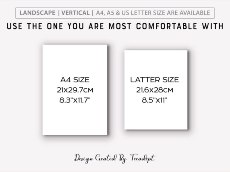 Weekly Planner Template Landscape | Printable Weekly Schedule ...